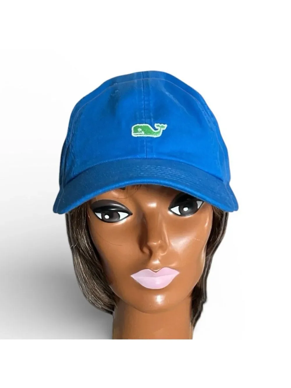 Vineyard Vines Blue with Green Whale Logo Baseball Cap Adjustable UNISEX